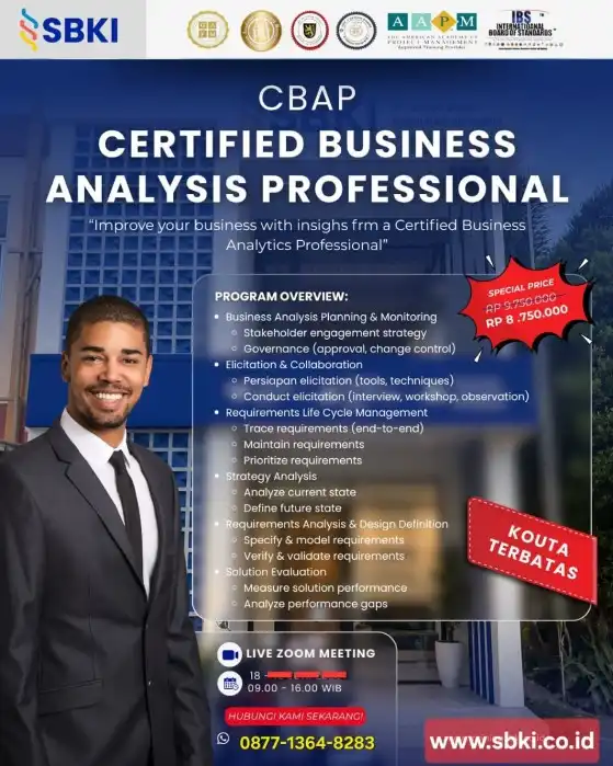 Sertifikasi CBAP Certified Business Analysis Professional