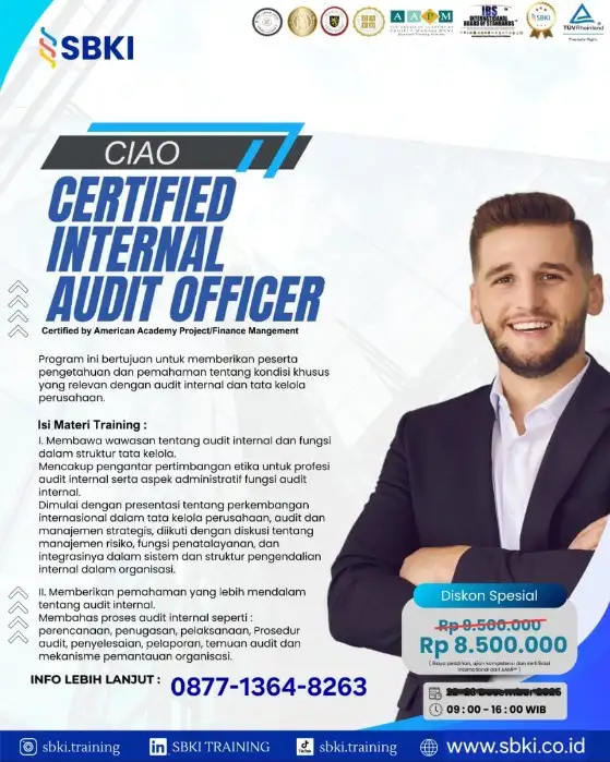 Sertifikasi CIAO Certified Internal Audit Officer