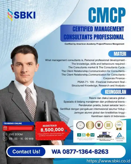 Sertifikasi Certified Management Consultant Professional (CMCP)