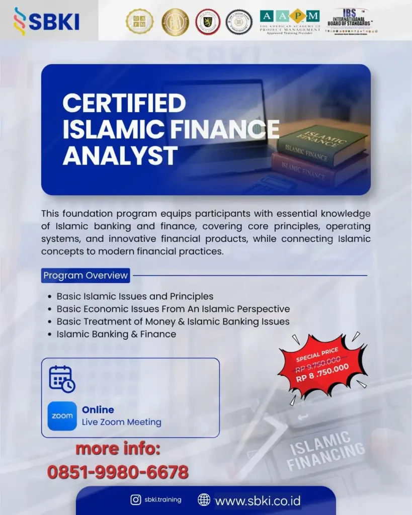 Training dan Sertifikasi Certified Islamic Finance Analyst