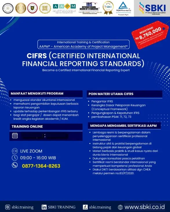 Sertifikasi CIFRS Certified in International Financial Reporting Standards