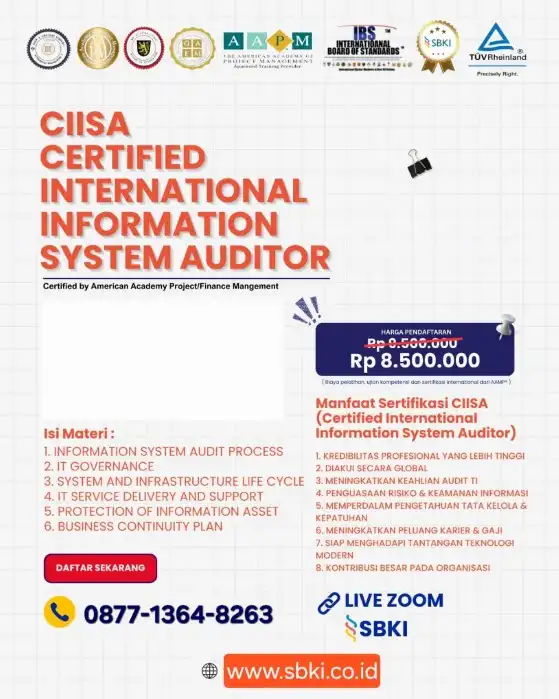 Sertisikasi CIISA Certified International Information System Auditor
