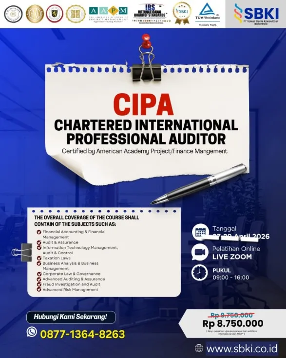 Sertifikasi CIPA Chartered International Professional Auditor