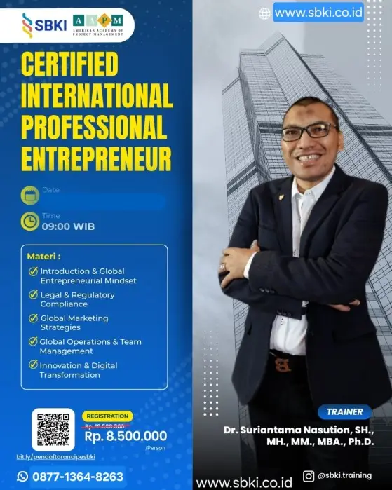Sertifikasi CIPE Certified International Professional Entrepreneur