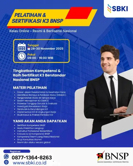 Sertifikasi K3 BNSP