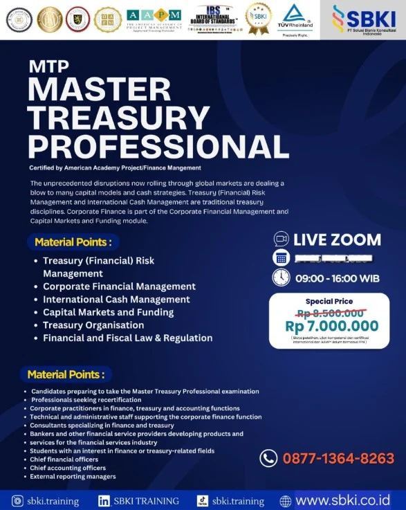 Sertifikasi MTP Master Treasury Professional
