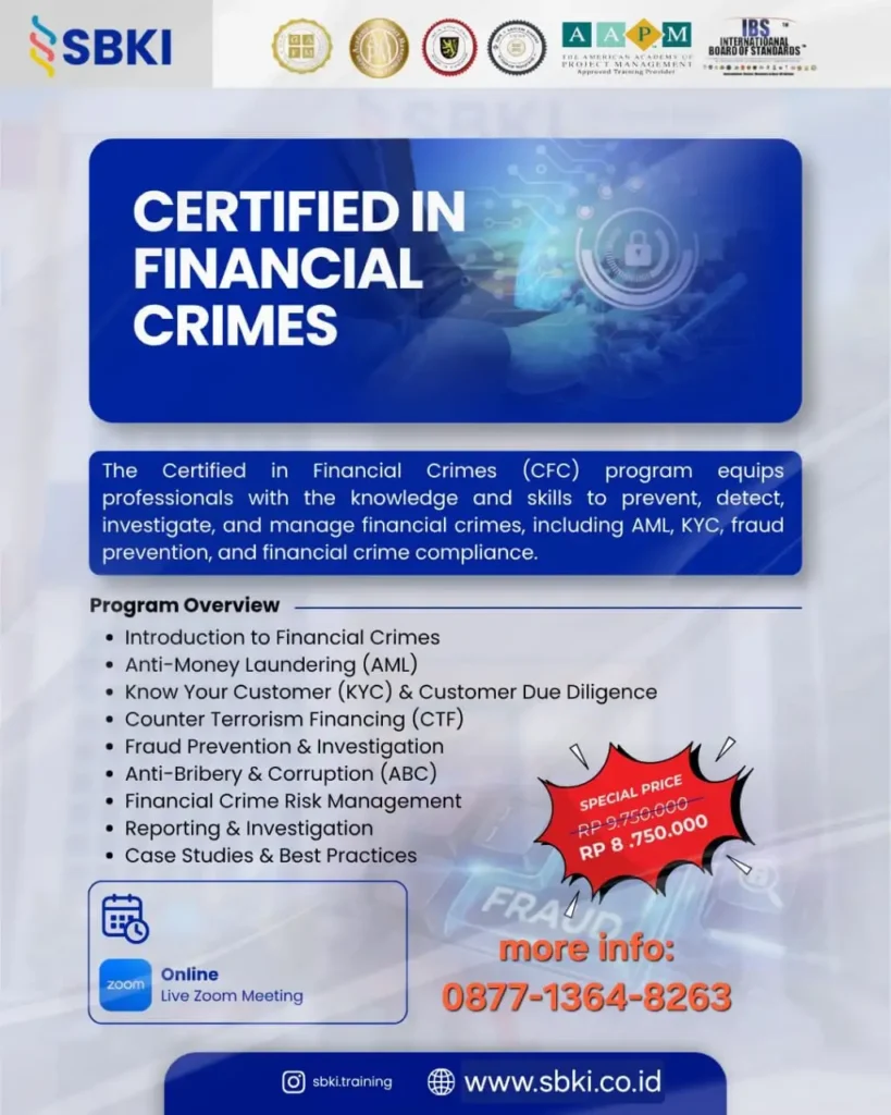 Sertifikasi CFC Certified in Financial Crimes