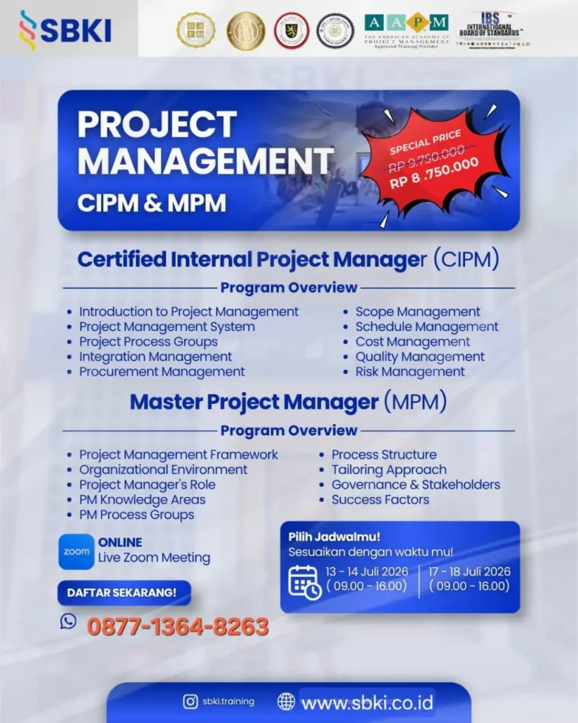 Sertifikasi CIPM Certified International Project Manager
