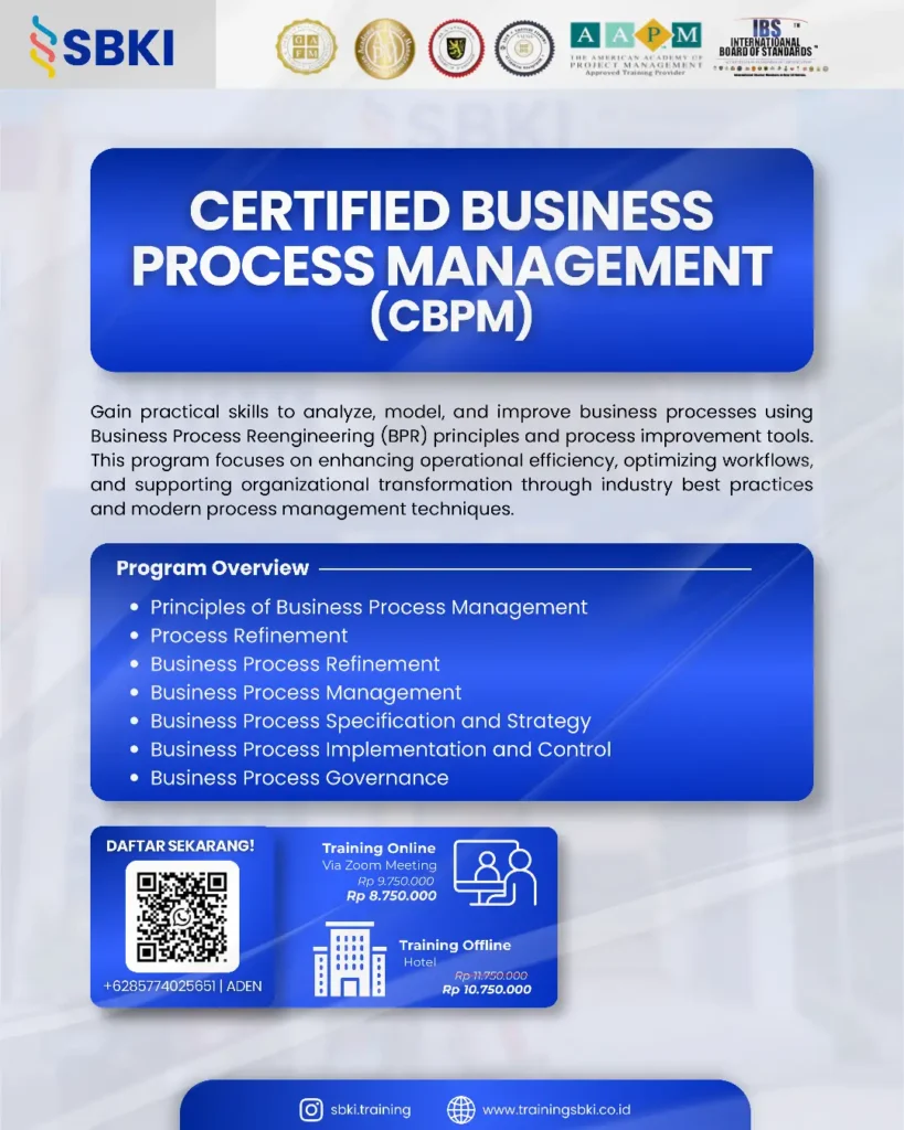 Sertifikasi CBPM Certified Business Process Management