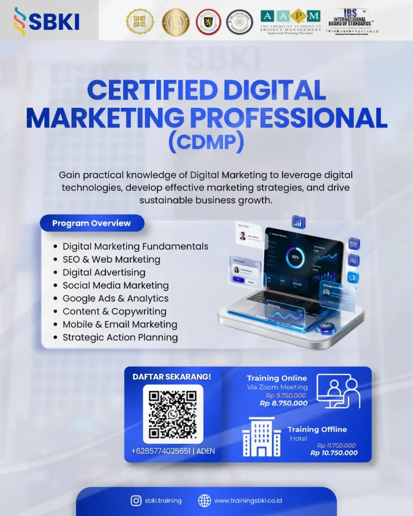 Sertifikasi CDMP Certified Digital Marketing Professional