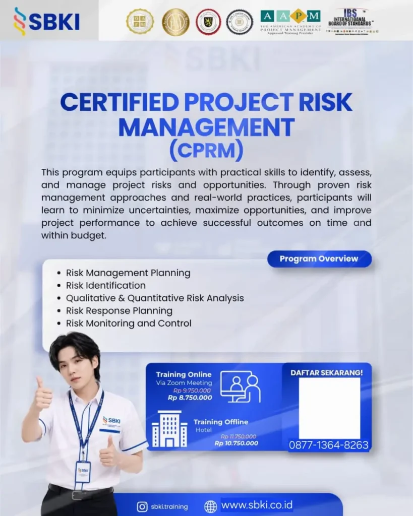 Sertifikasi CPRM Certified Project Risk Management