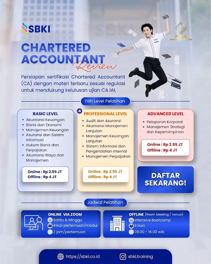 Pelatihan CA Chartered Accountant Review SBKI
