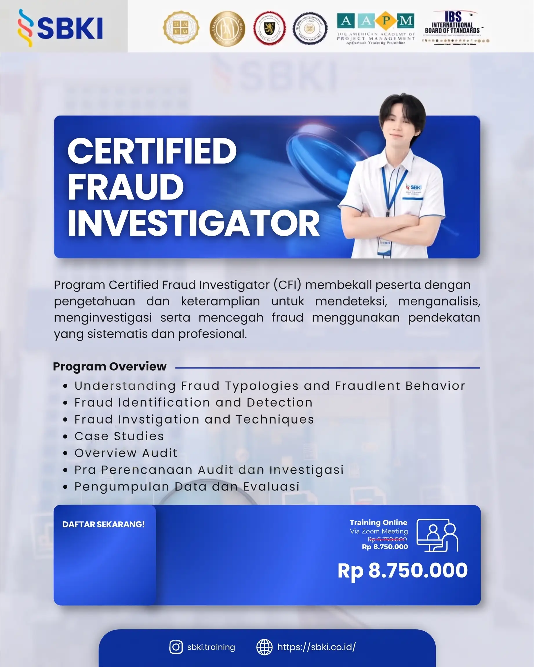 Sertifikasi CFI Certified Fraud Investigator SBKI